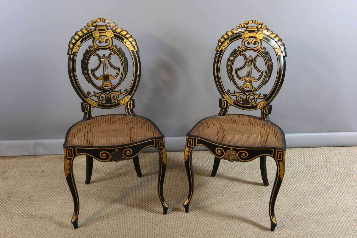 Paire De Chaises Napoléon III