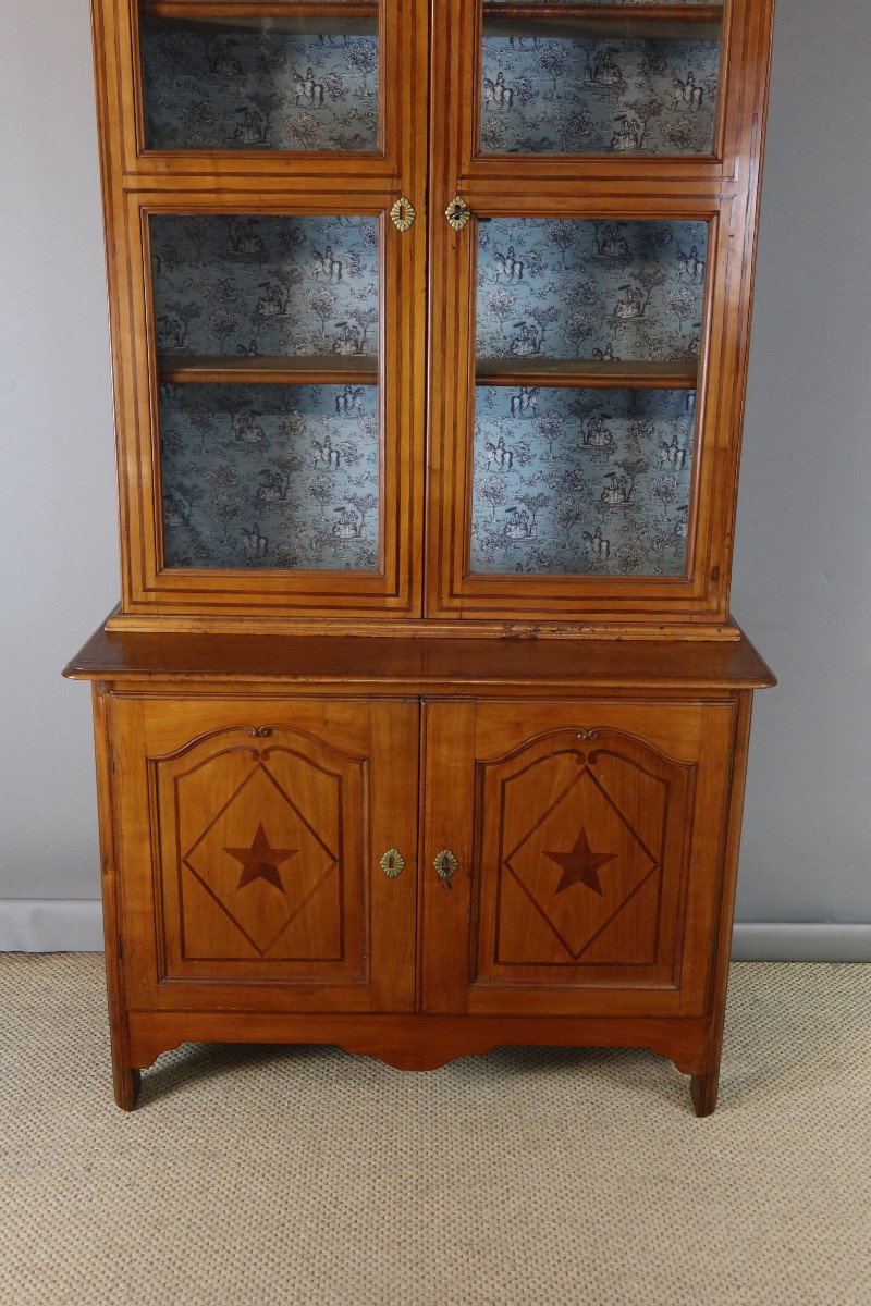 19th Century Walnut Display Cabinet-photo-8