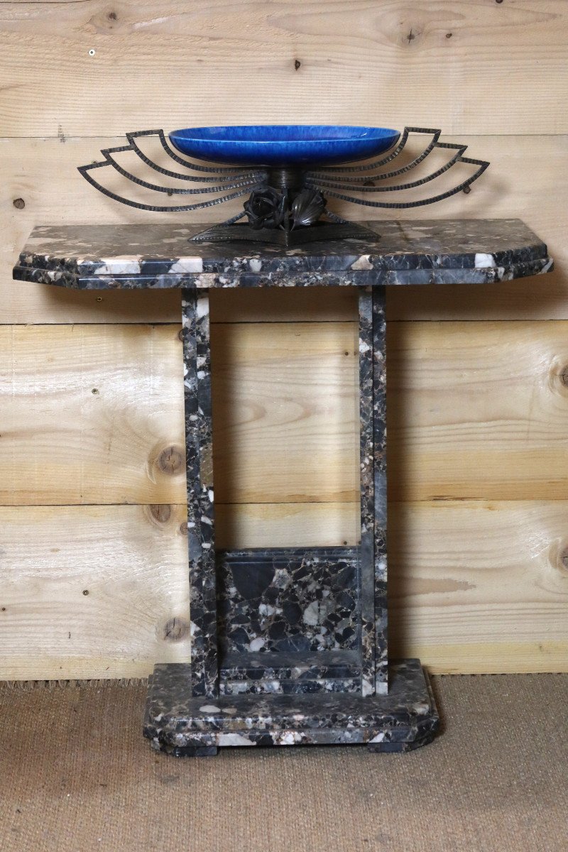 Art Deco Marble Console-photo-3