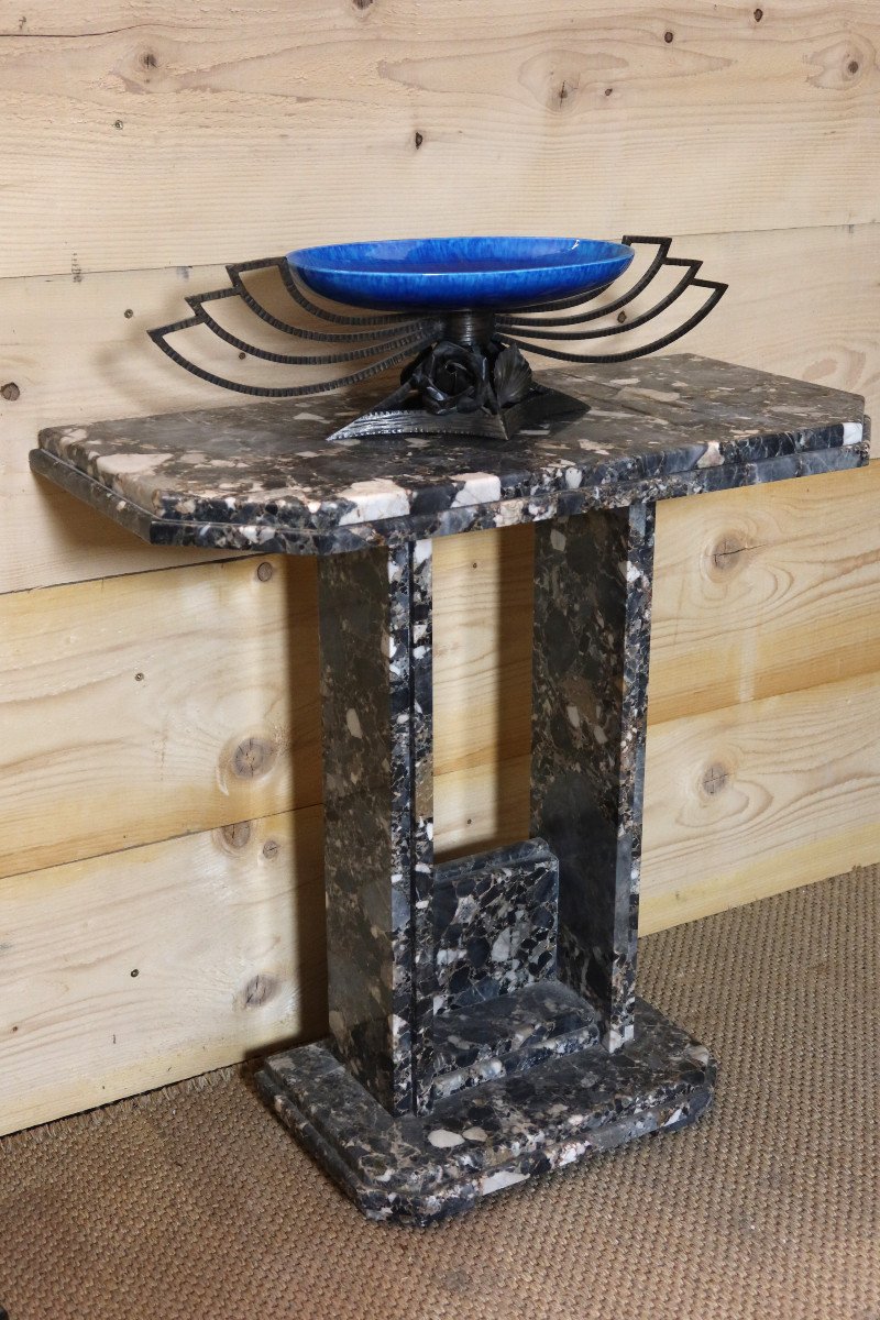 Art Deco Marble Console-photo-4