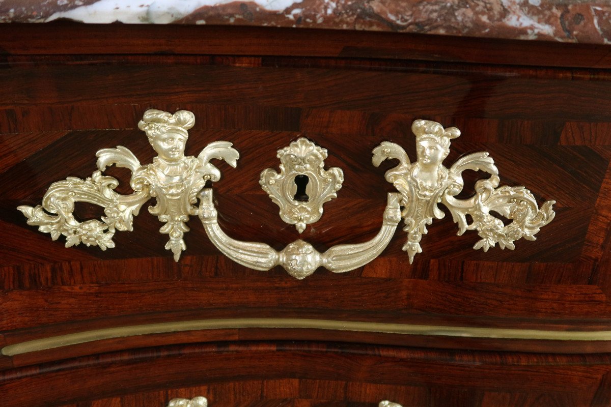 Tombeau Chest Of Drawers From The Regency Period, 18th Century-photo-2