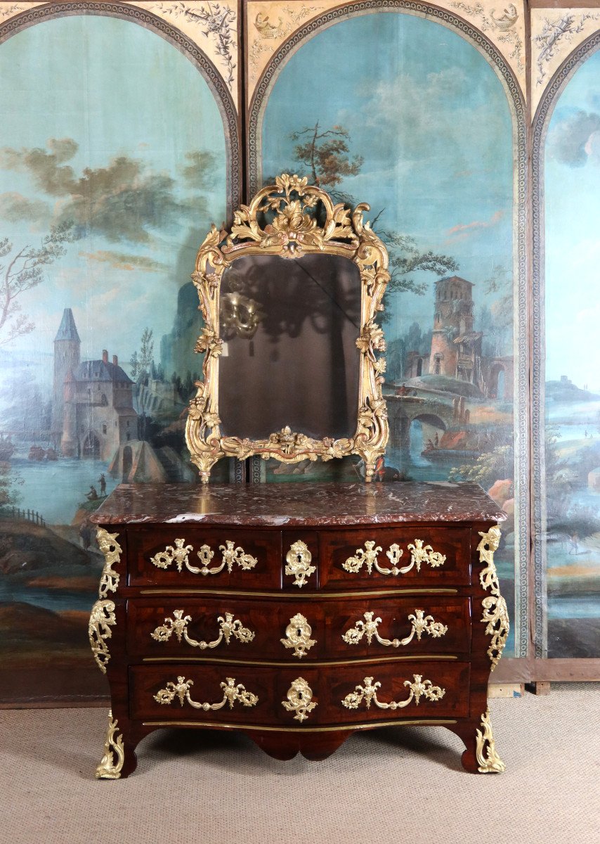 Tombeau Chest Of Drawers From The Regency Period, 18th Century-photo-8