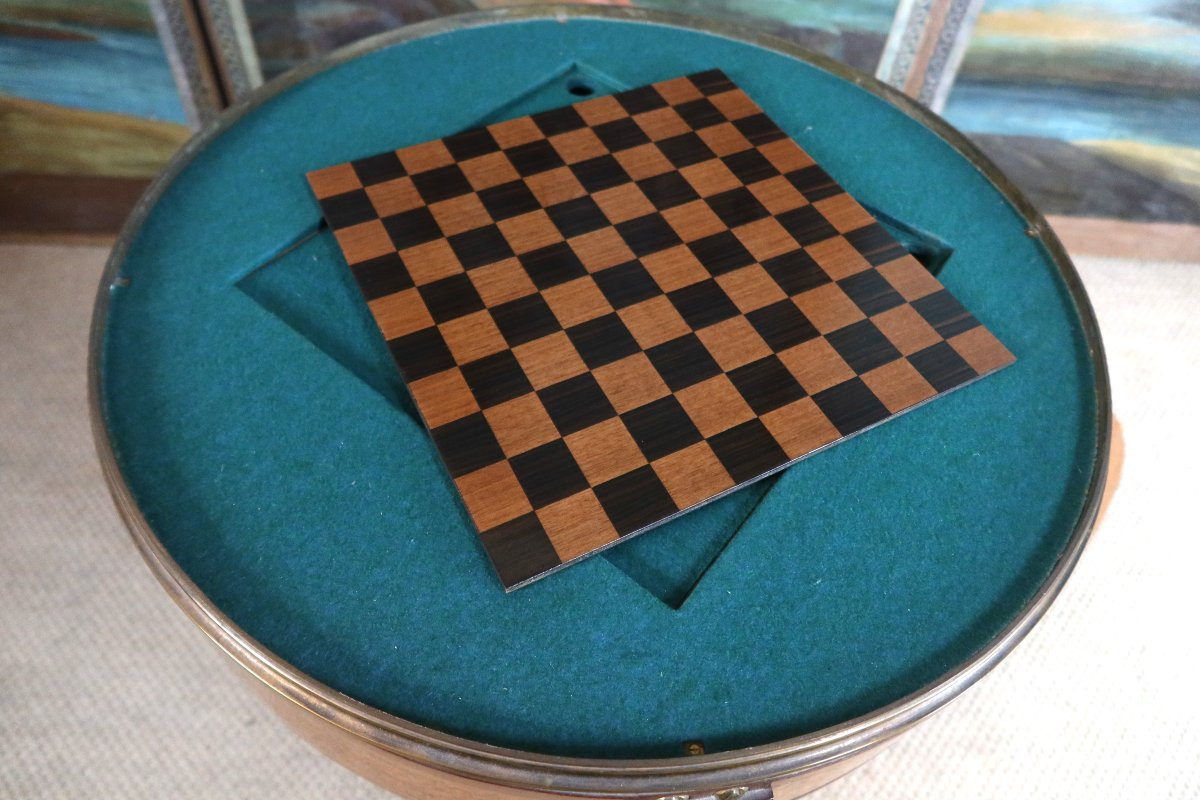 Table à Jeux En Loupe Des Années 1940-photo-4