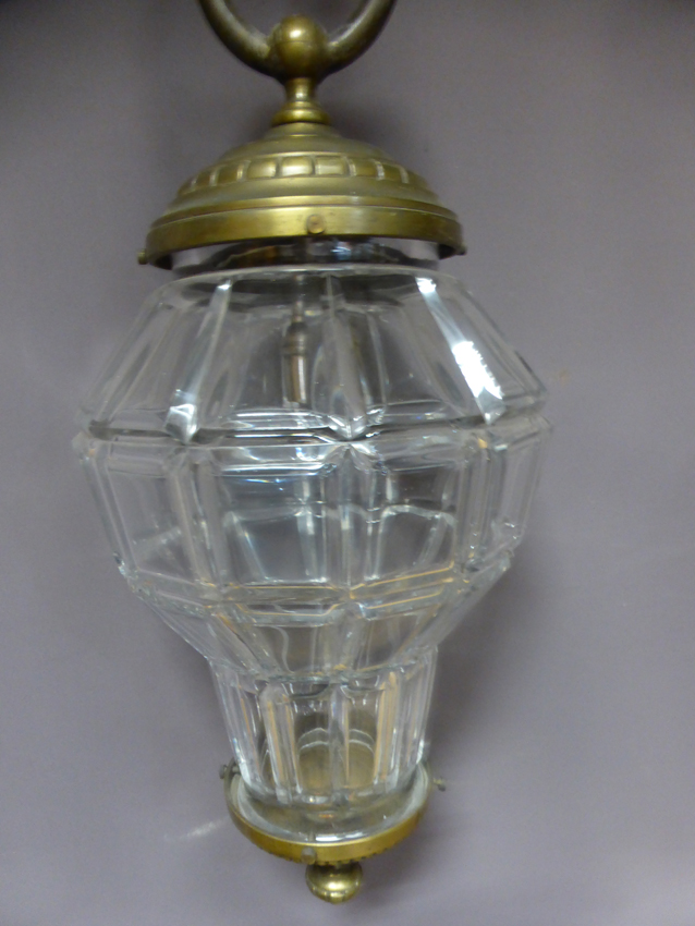 Lantern In Glass And Bronze-photo-2