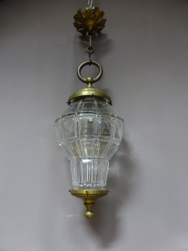 Lantern In Glass And Bronze-photo-1