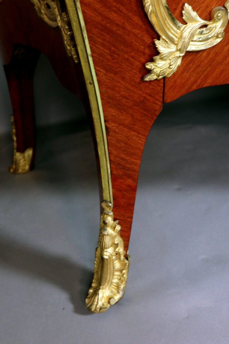 Grande Commode Louis XV époque XIX-photo-1