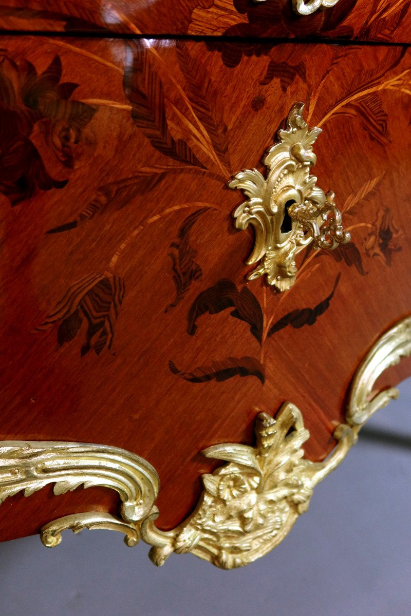 Grande Commode Louis XV époque XIX-photo-2