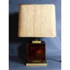 70s Lacquer Table Lamp