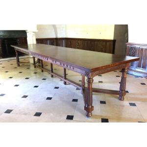Grande Table En Noyer De 4m16