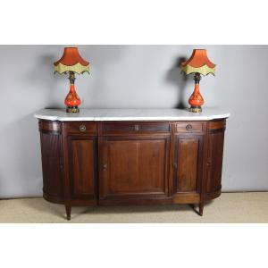 Louis XVI Style Mahogany Buffet, 19th Century