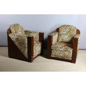 Pair Of Art Deco Armchairs