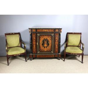 19th Century Marquetry Sideboard