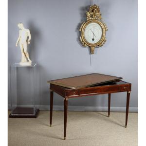 Tri-trac Table In Mahogany From The End Of The 18th Century