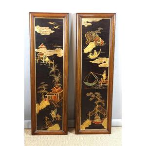 Late 19th Century Lacquer Panels