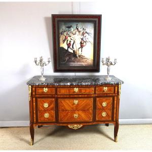 18th Century Chest Of Drawers Stamped J-bircklé