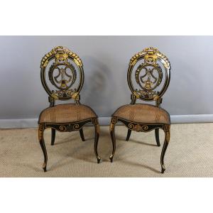 Paire De Chaises Napoléon III