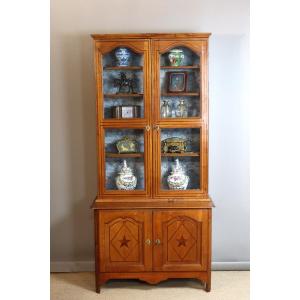 19th Century Walnut Display Cabinet