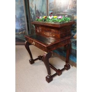 Mahogany Desk Forming A Planter