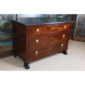 Empire Mahogany Chest Of Drawers