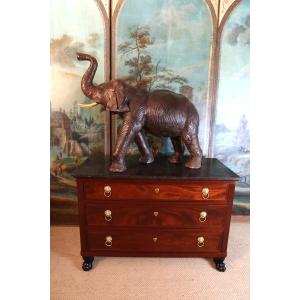 Vintage Leather Elephant