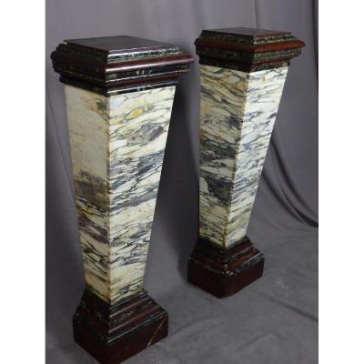 Pair Of Napoleon III Marble Sheaths