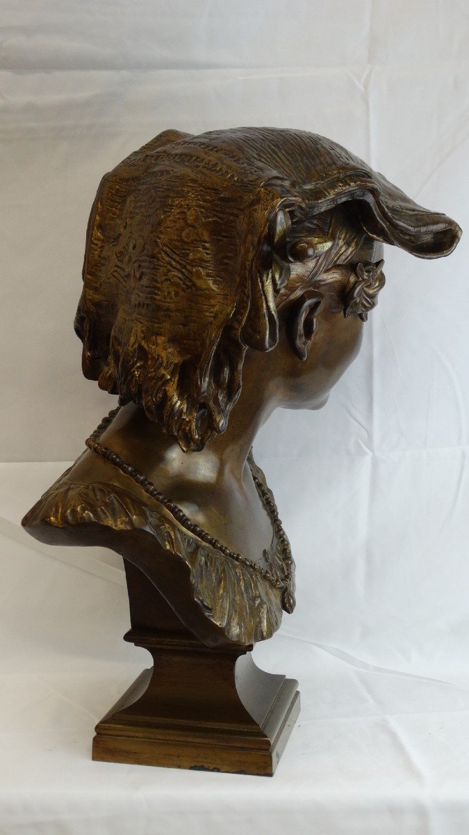 "La rieuse Napolitaine" bronze  en propriété par  JB Carpeaux -photo-8