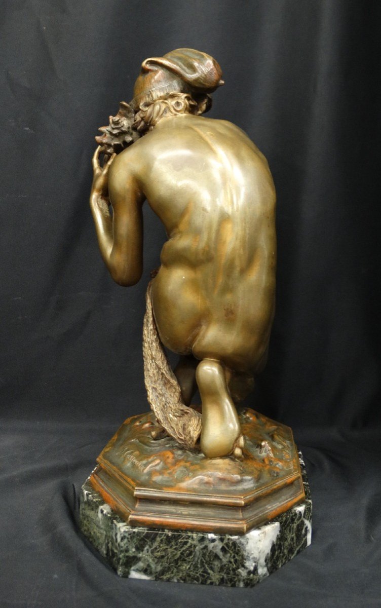 "le pêcheur Napolitain" bronze par Jean-Baptiste Carpeaux -photo-3