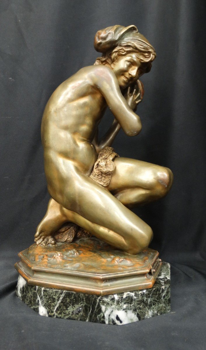 "le pêcheur Napolitain" bronze par Jean-Baptiste Carpeaux -photo-5