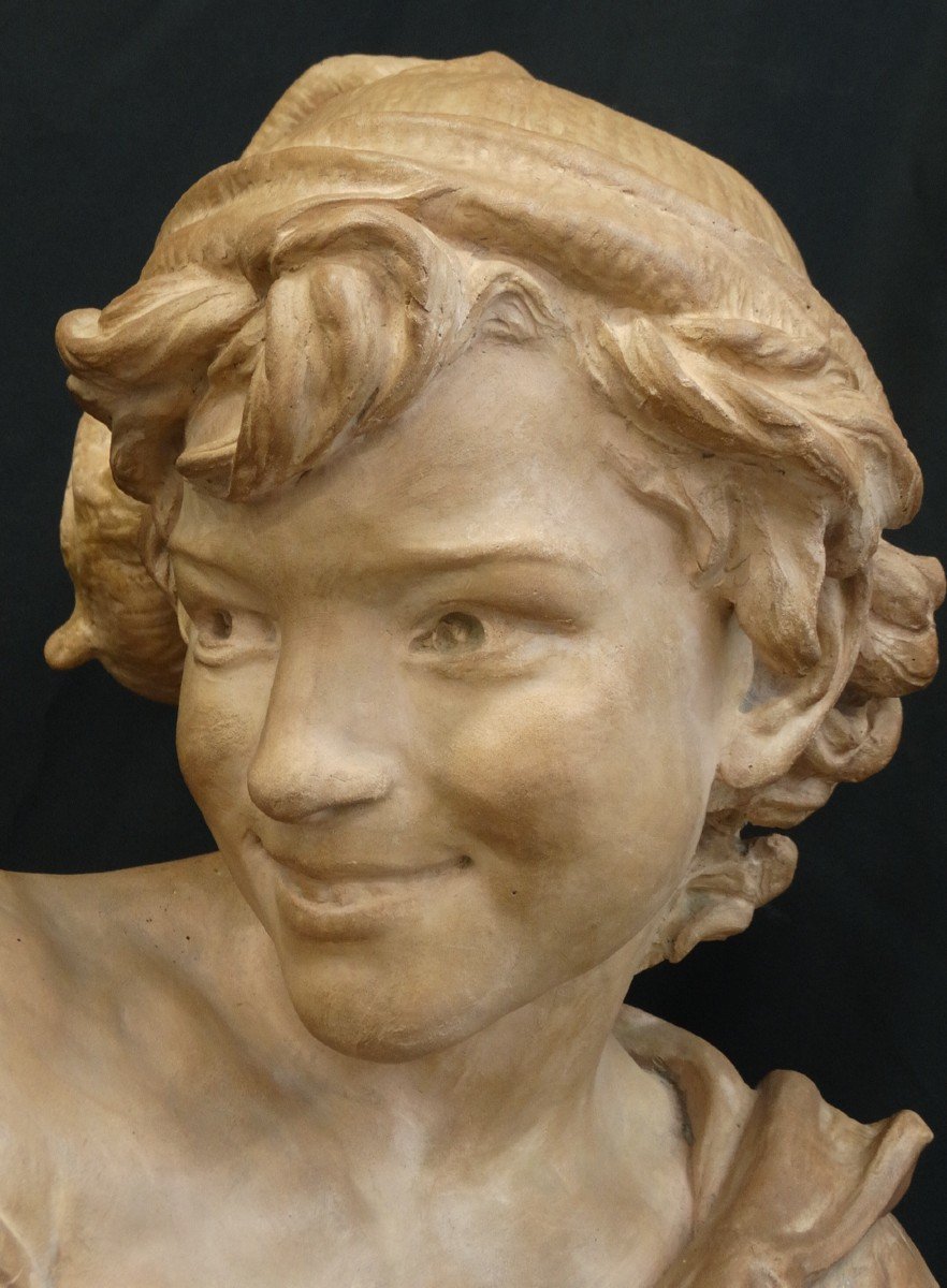 "the Neapolitan Laugher", Terracotta, Carpeaux Property-photo-2