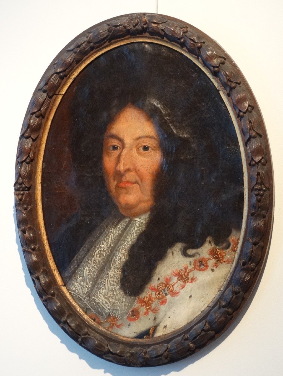 "Portrait de Louis XIV" école française du 18ème 