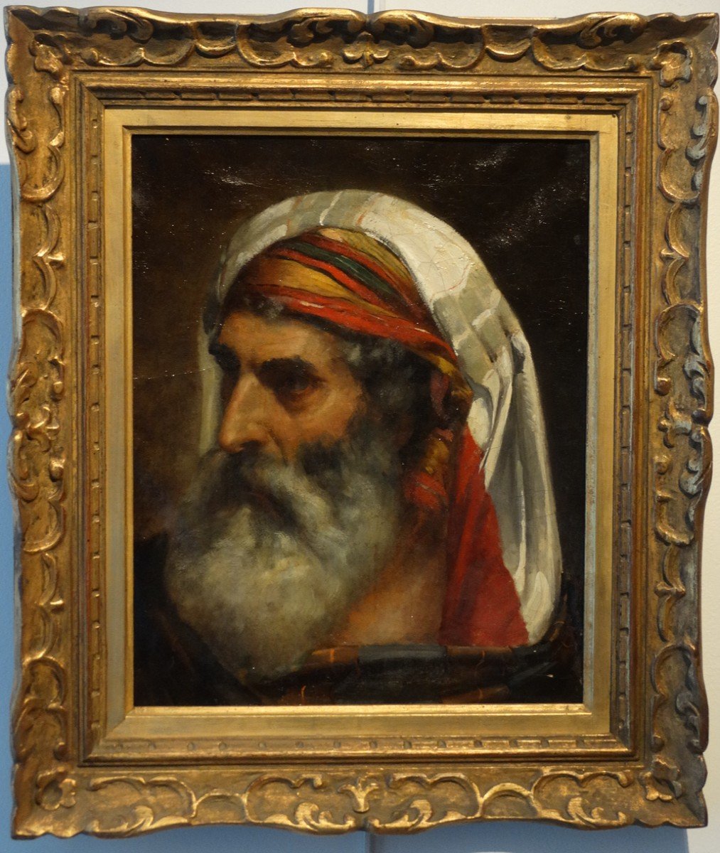 "orientalist Portrait" Oil On Canvas 