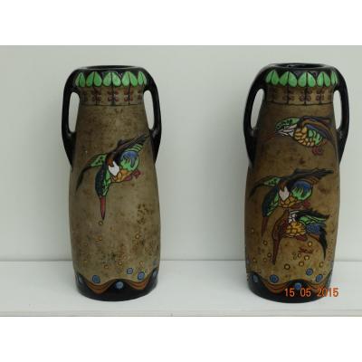 Paire de vases Amphora