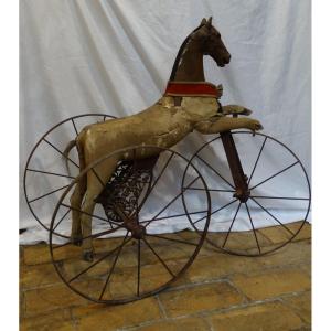 "Cheval tricycle pour enfant " jouet fin 19ème