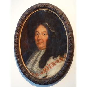 "Portrait de Louis XIV" école française du 18ème 