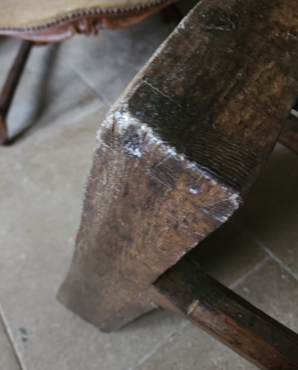 Tabouret De Chantre 18 Eme  En Chêne Choral église-photo-3