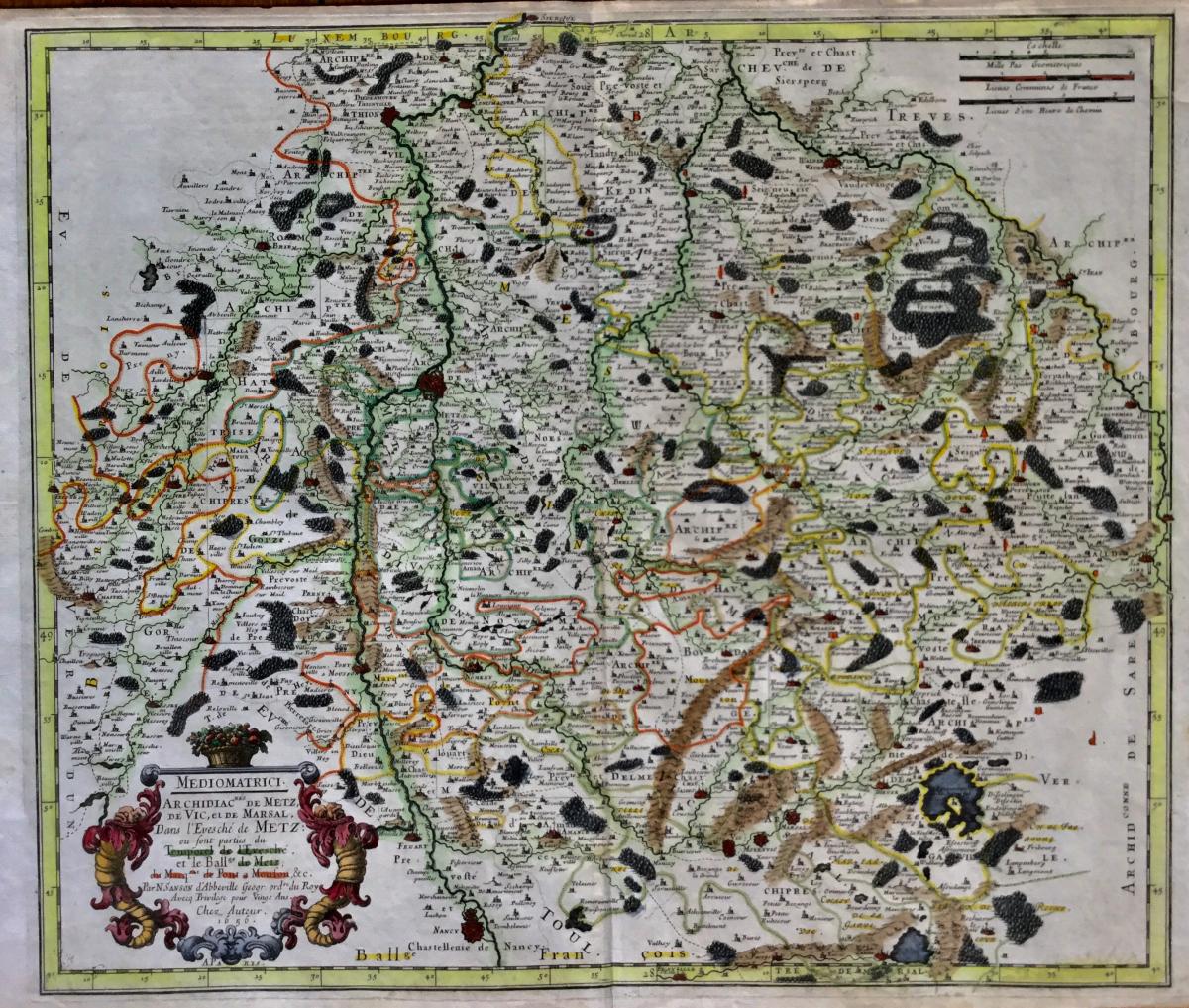 Sanson D Abbeville Metz Moselle 1656 Carte Géographique Par Nicolas Sanson 