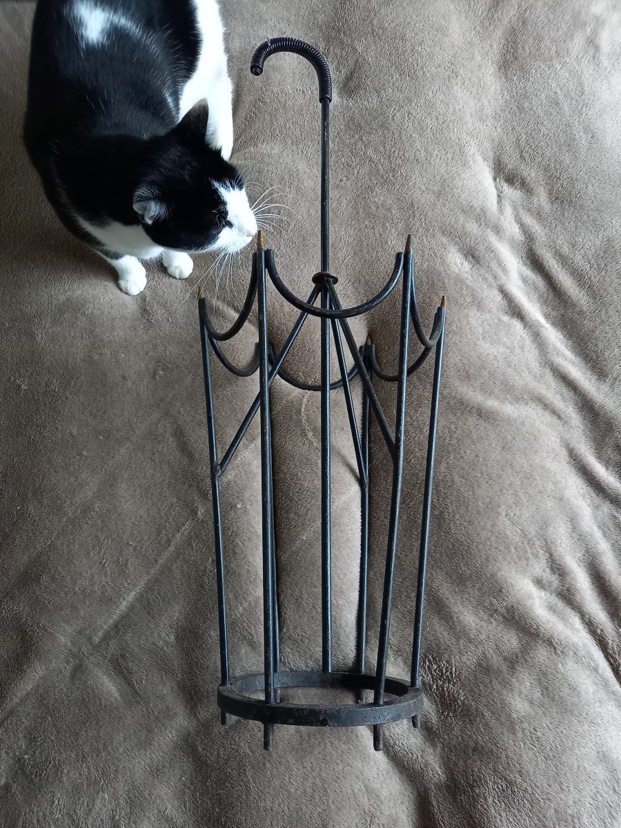 Wrought Iron Umbrella Stand 1950