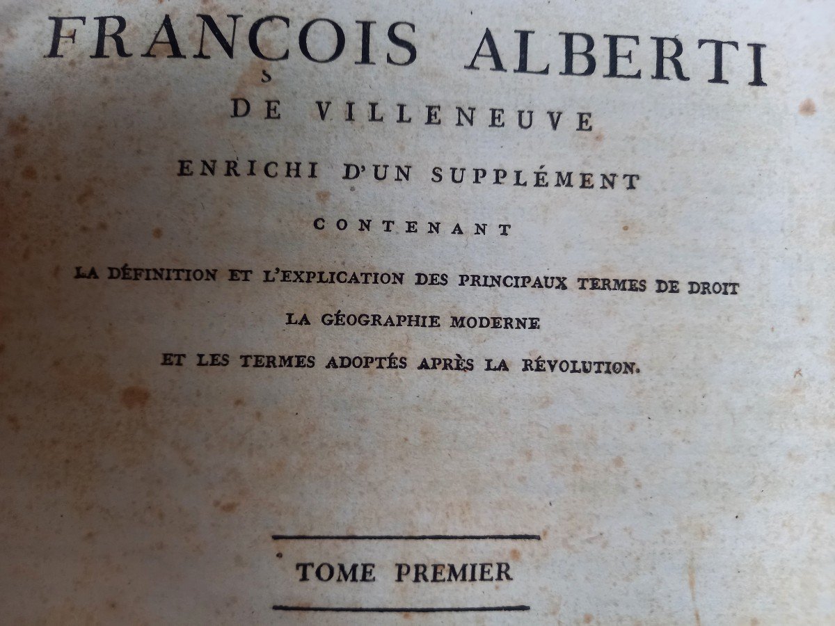 Dictionnaire Français-italien Tiré De Celui De l'Abbé François Alberti De Villeneuve 1807-photo-3