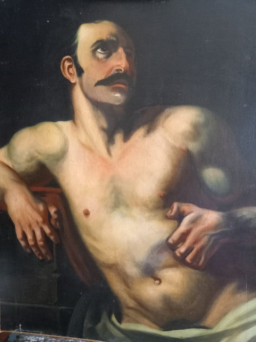 Academy Of Man, Oil On Canvas Dated 1909