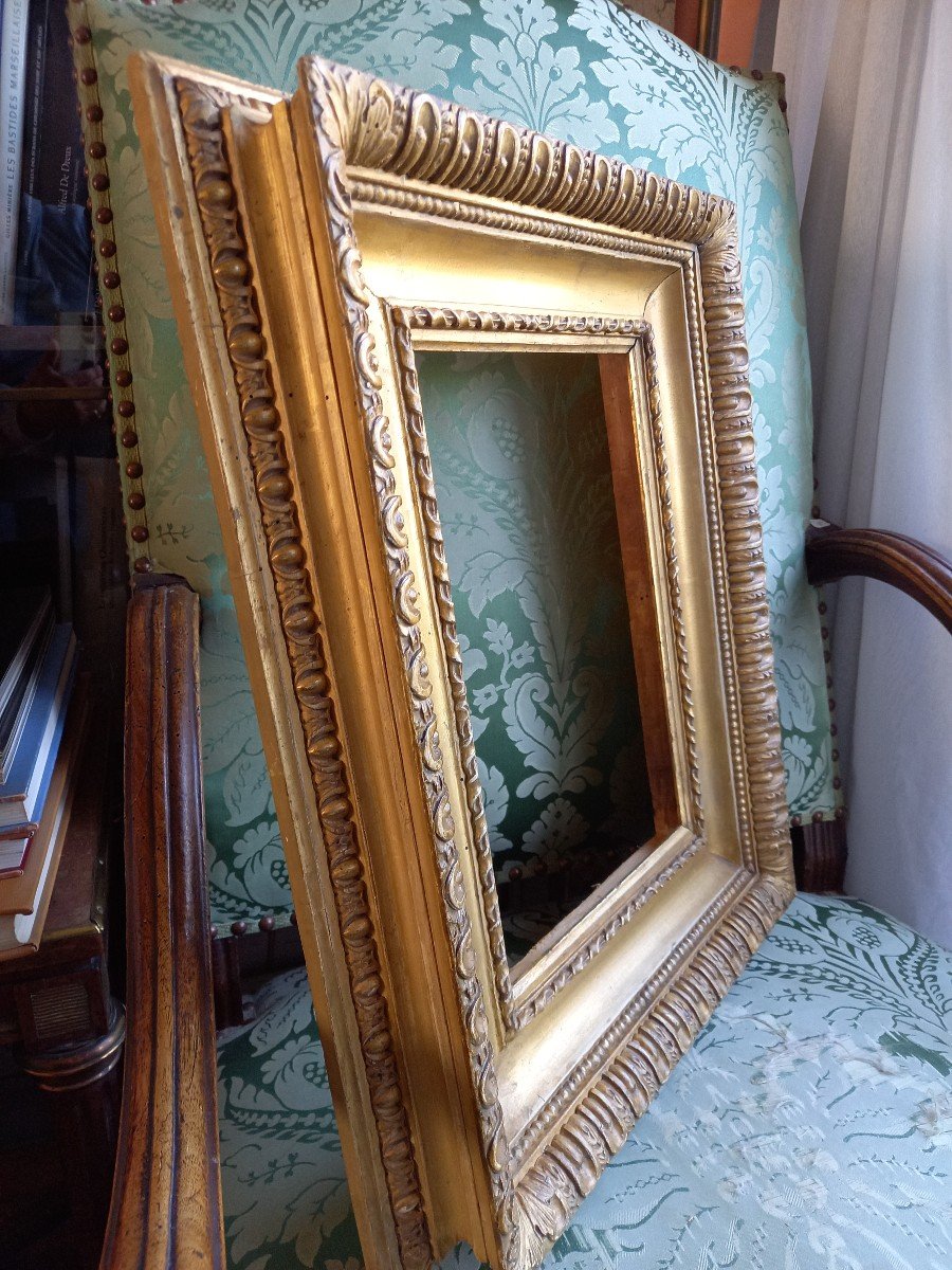 Italian Gilded Carved Wooden Frame Late 18th Century -photo-2