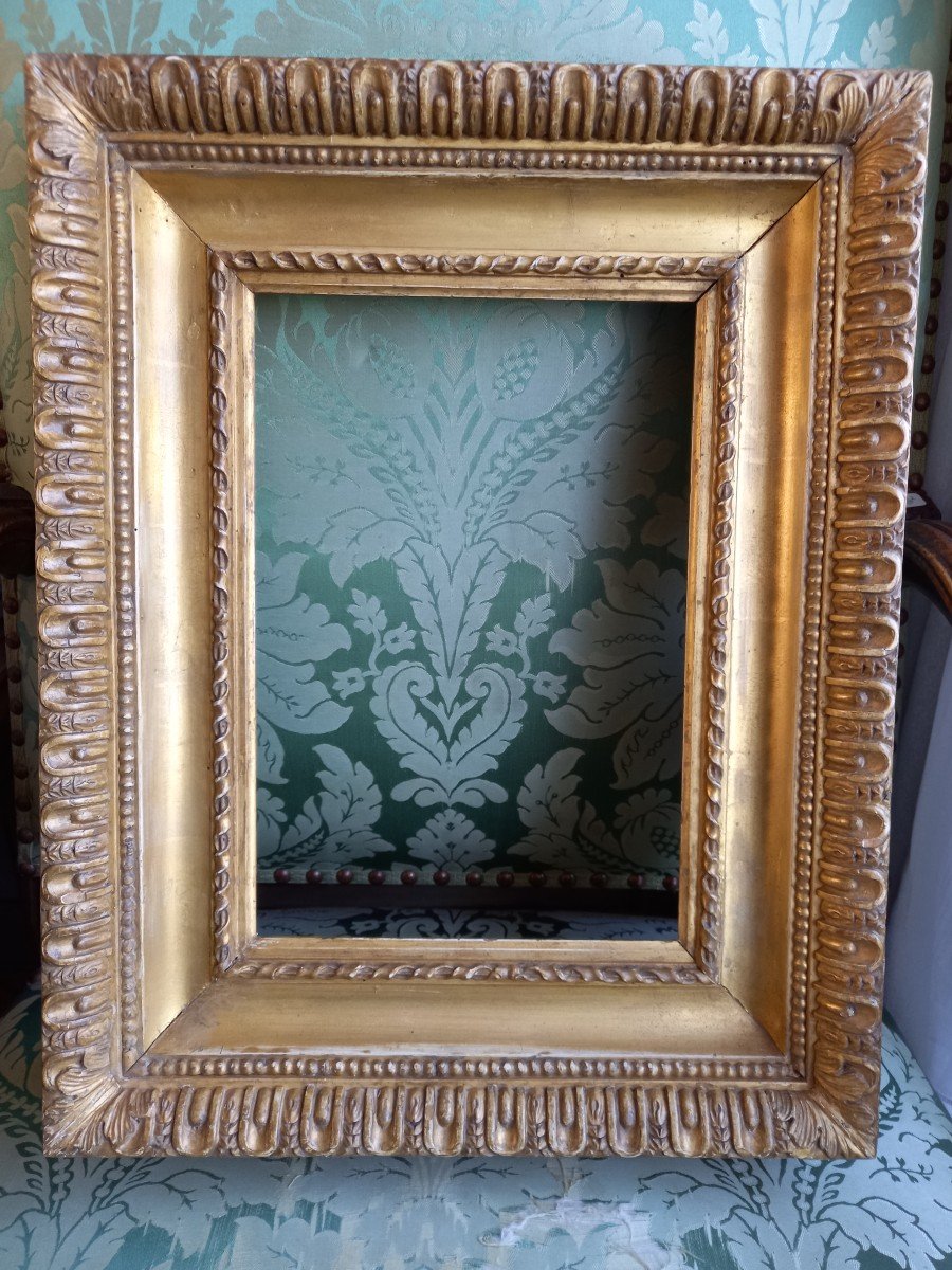 Italian Gilded Carved Wooden Frame Late 18th Century 