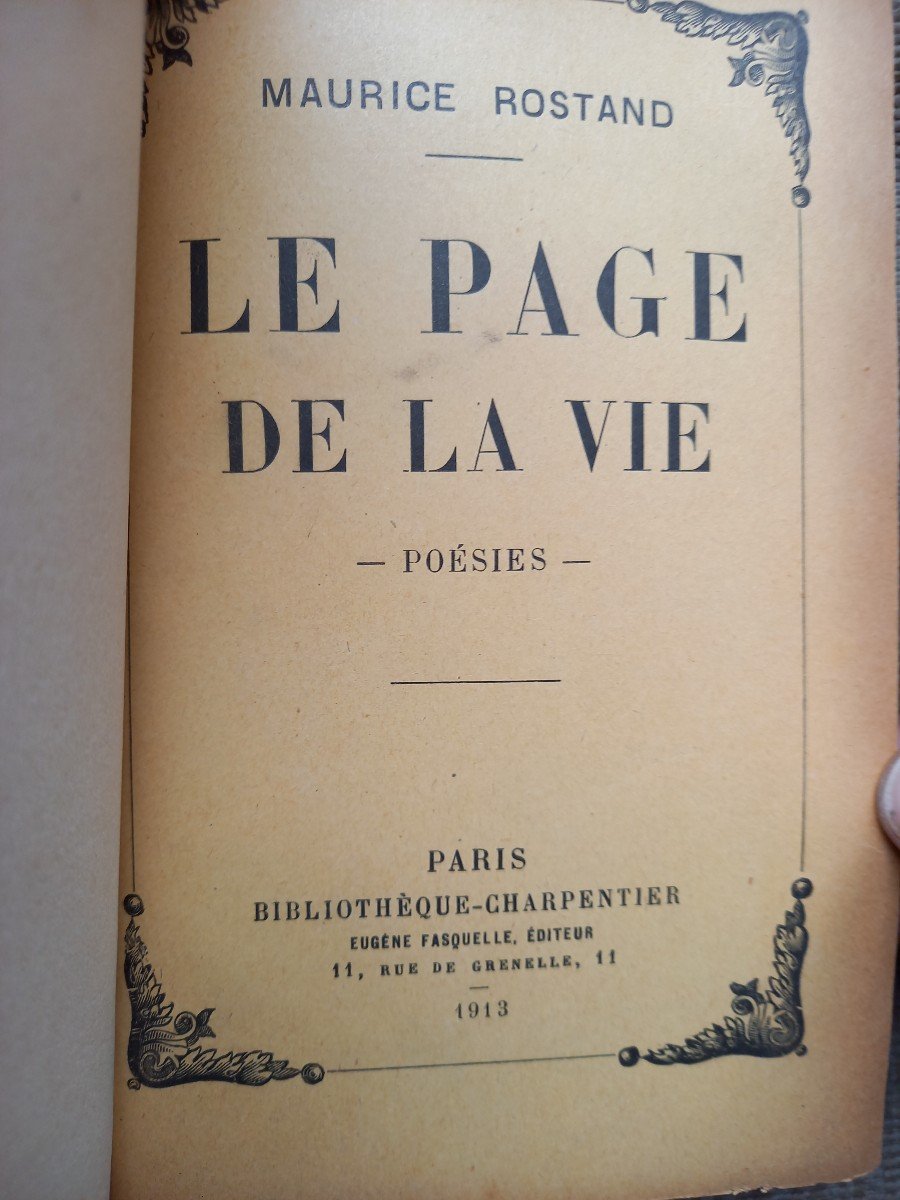 Maurice Rostand : The Page Of My Life. Dedication To Baba De Faucigny Lucinge-photo-3