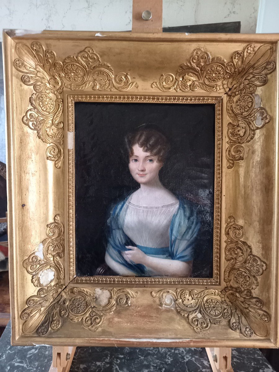 Portrait Of A Young Girl Circa 1820-photo-2