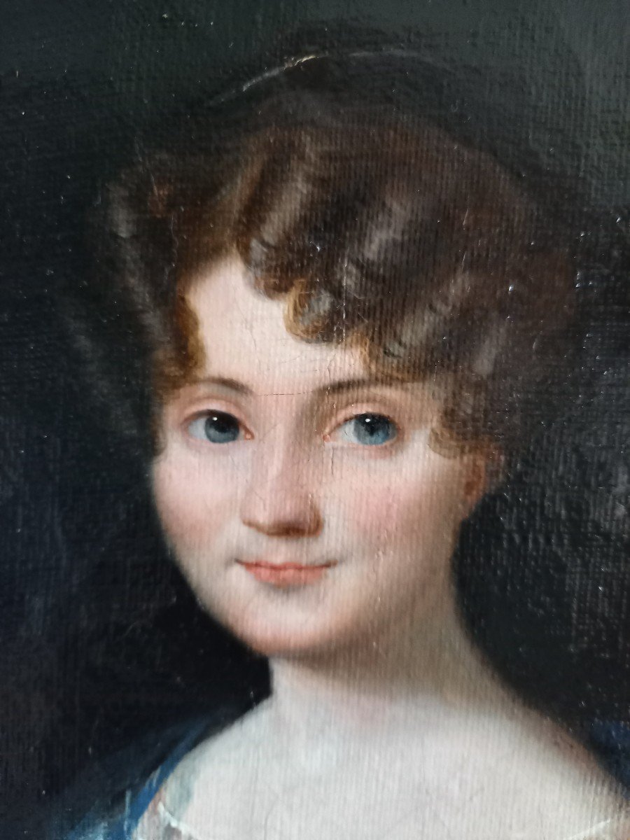 Portrait Of A Young Girl Circa 1820-photo-3