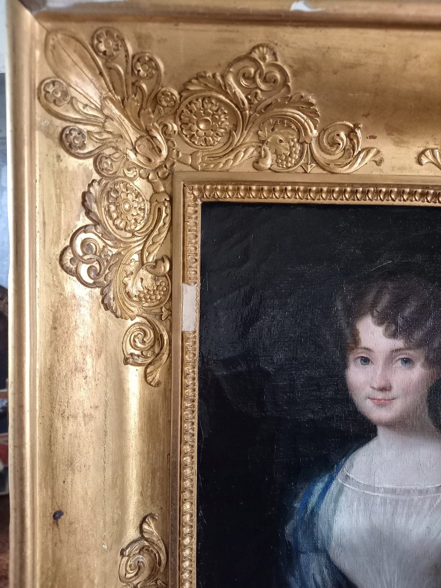 Portrait Of A Young Girl Circa 1820-photo-4