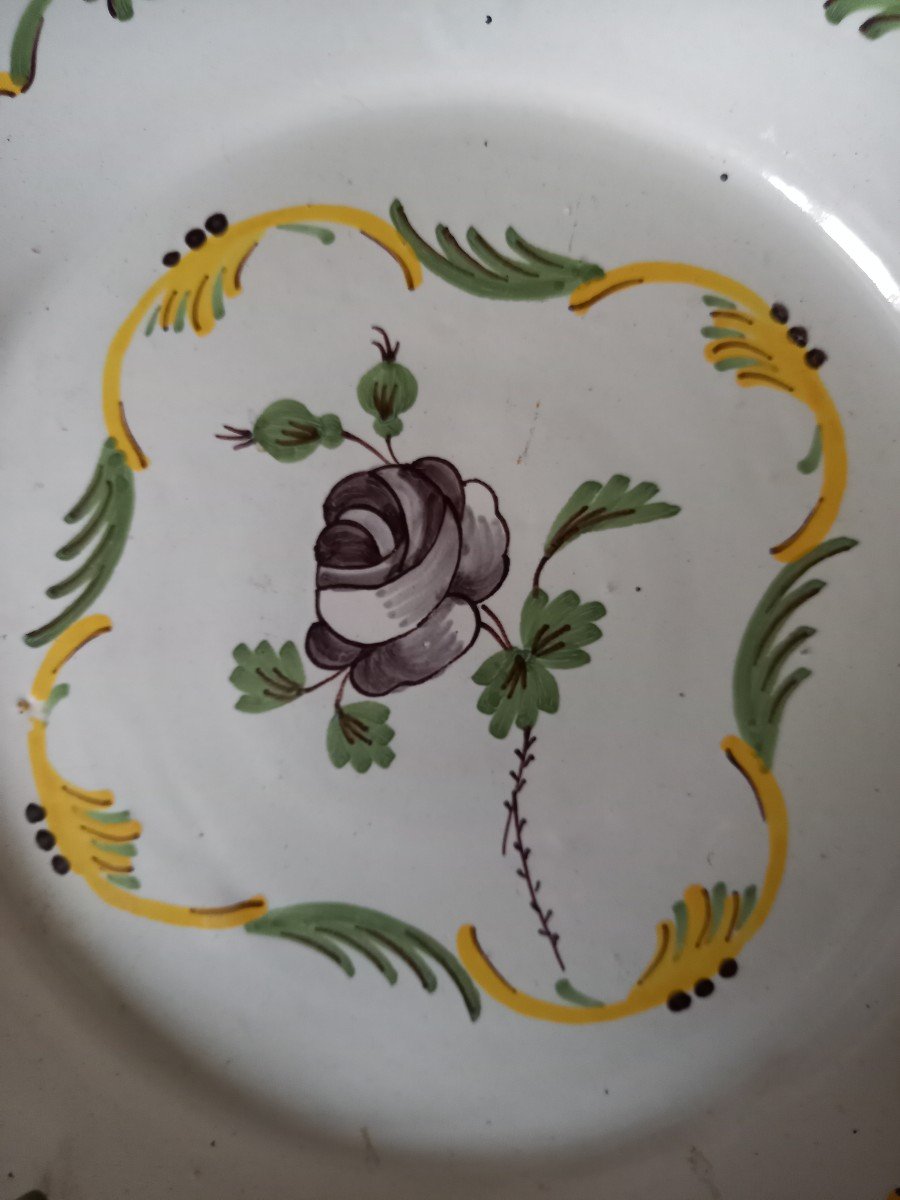 Earthenware Plate, Late 18th Century, Nevers Factory -photo-2