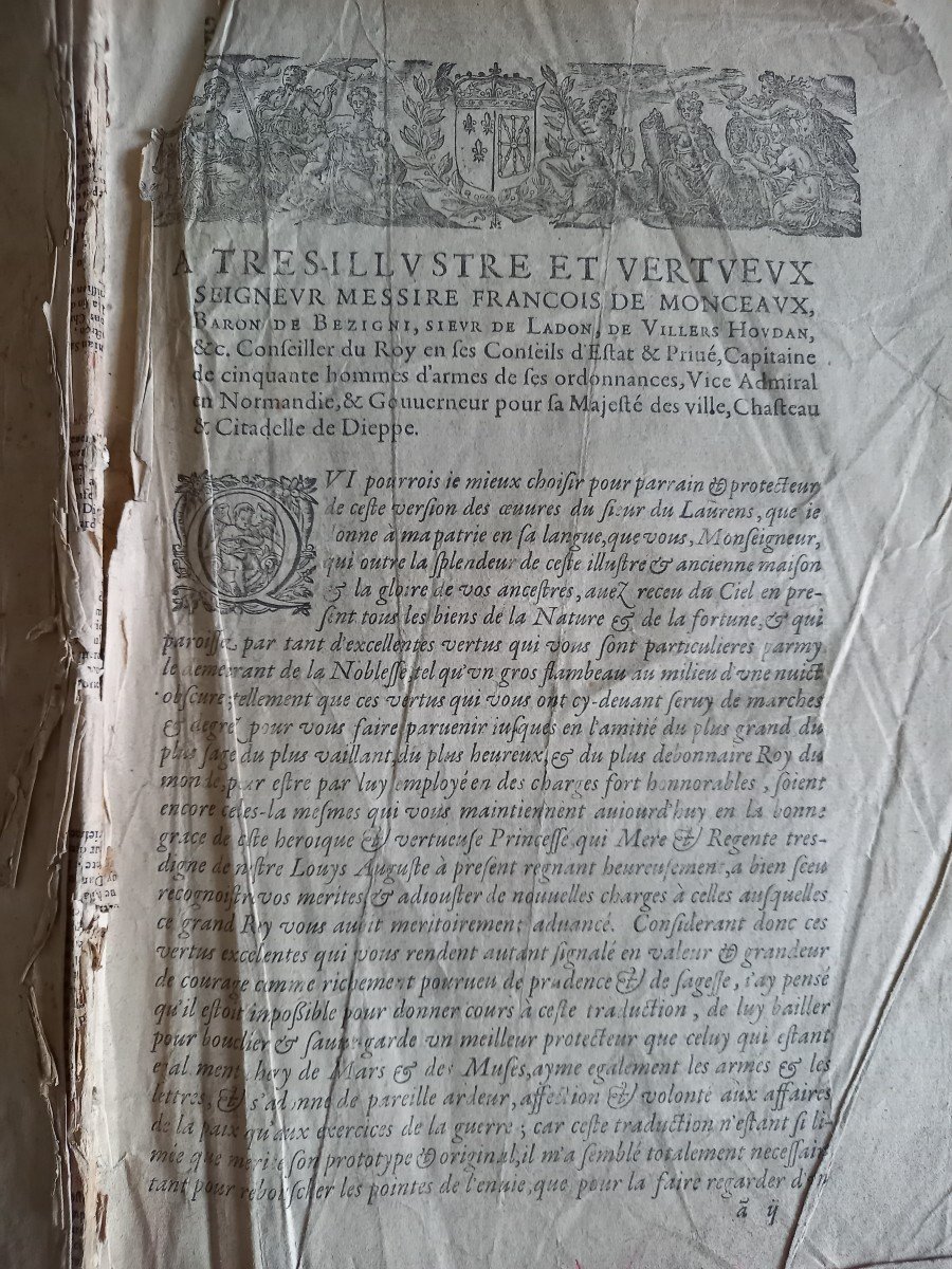 Les œuvres Complètes d'André Du Laurens .médecin d'Henri  IV . édition De 1621-photo-5