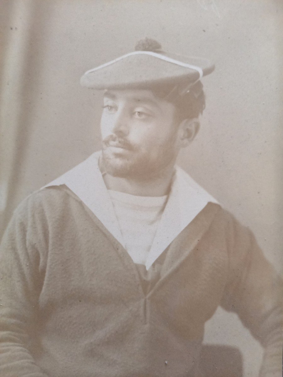 Pair Of Photographic Portraits Of Young Brothers Circa 1880