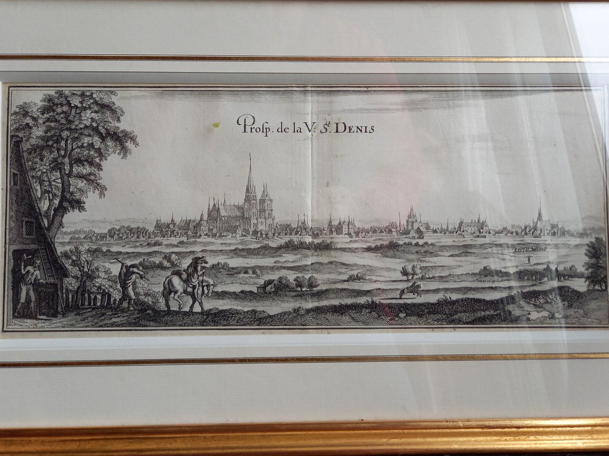 Perspective Of The City Of Saint Denis Par Merian-photo-3