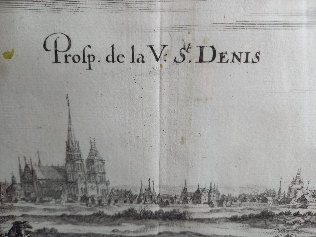 Perspective Of The City Of Saint Denis Par Merian